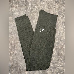 Gymshark Vital Seamless Leggings - Dark Green Marl - Extra Small